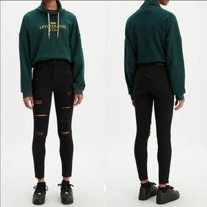 NWT Levi’s Mile High Super Skinny Ripped Jeans